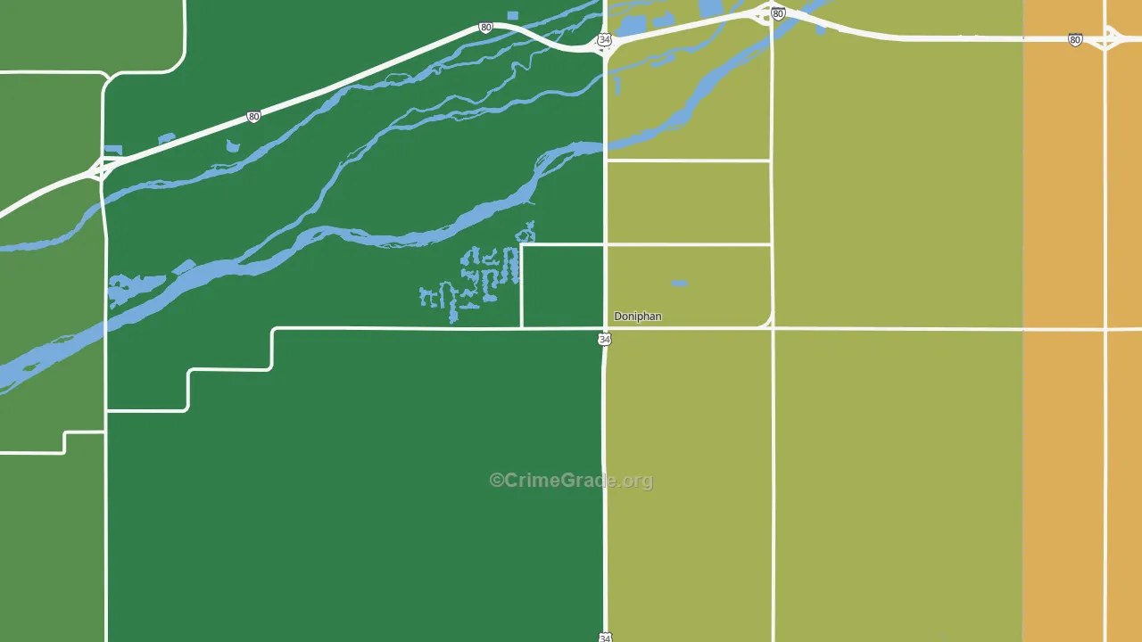 68832, NE Map of Theft Rates