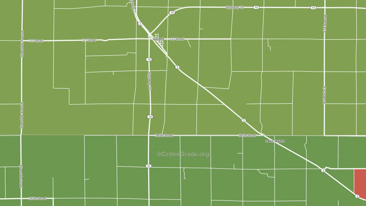 68844, NE Map of Theft Rates