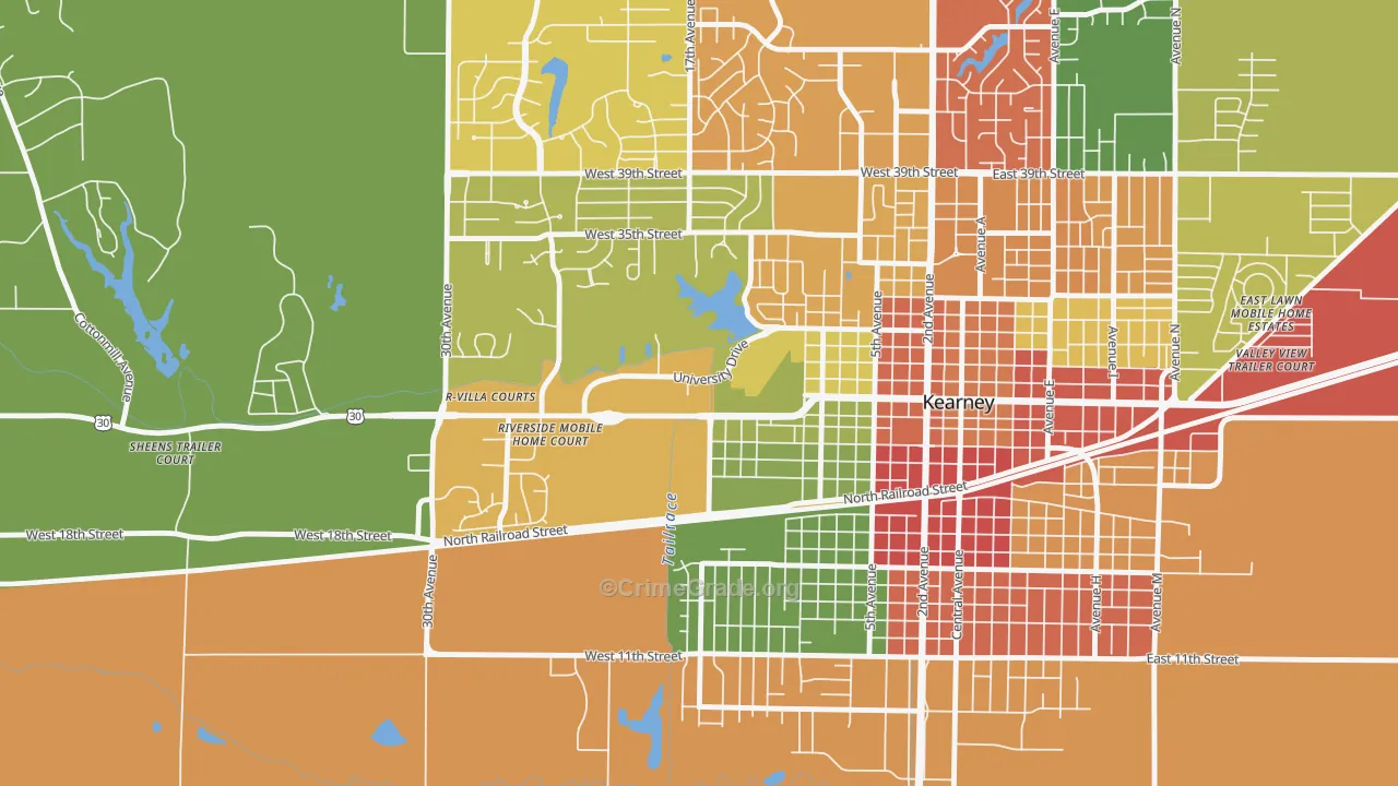68849, NE Map of Theft Rates