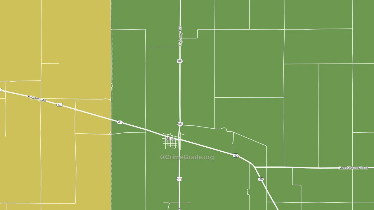 68858, NE Map of Theft Rates