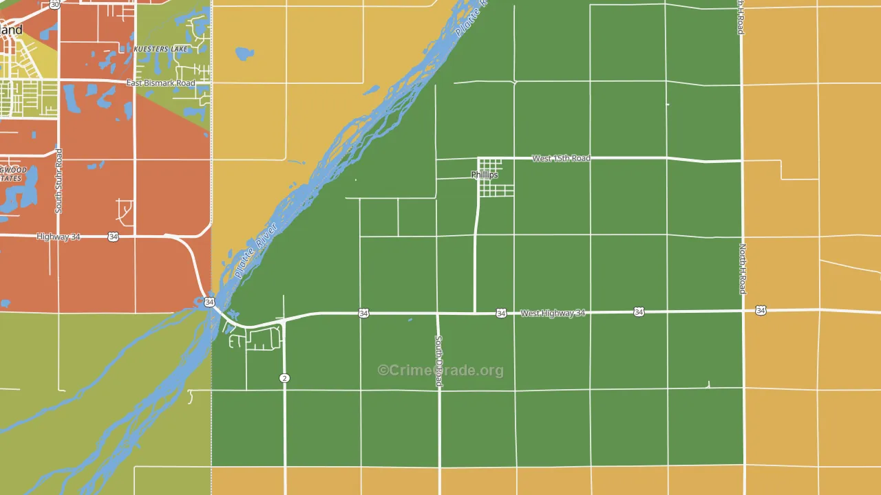 68865, NE Map of Theft Rates
