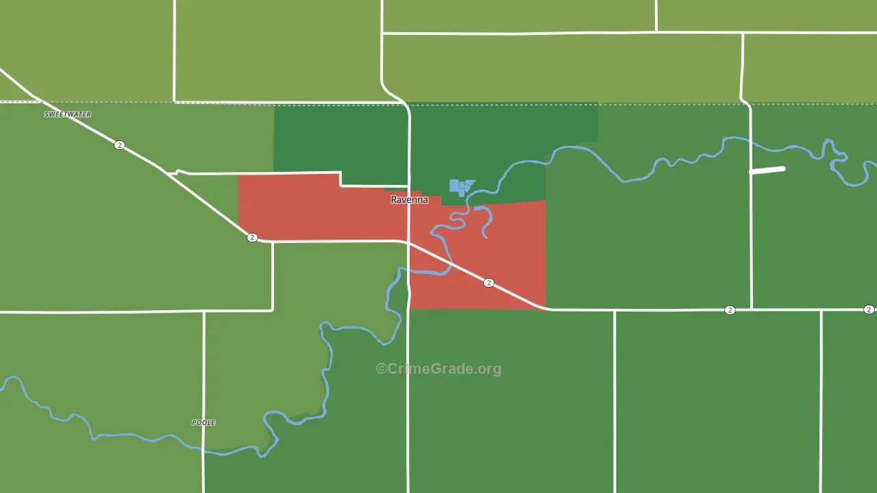 68869, NE Map of Theft Rates