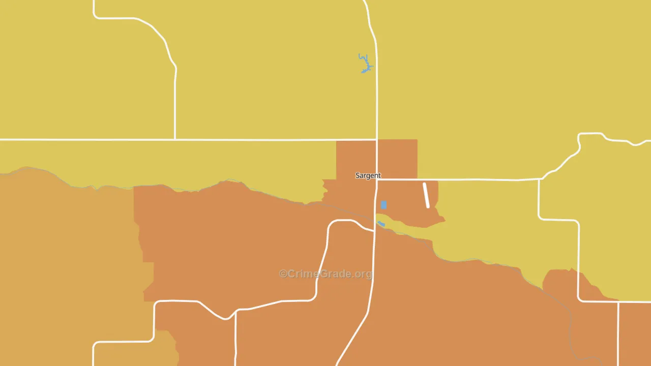 68874, NE Map of Theft Rates
