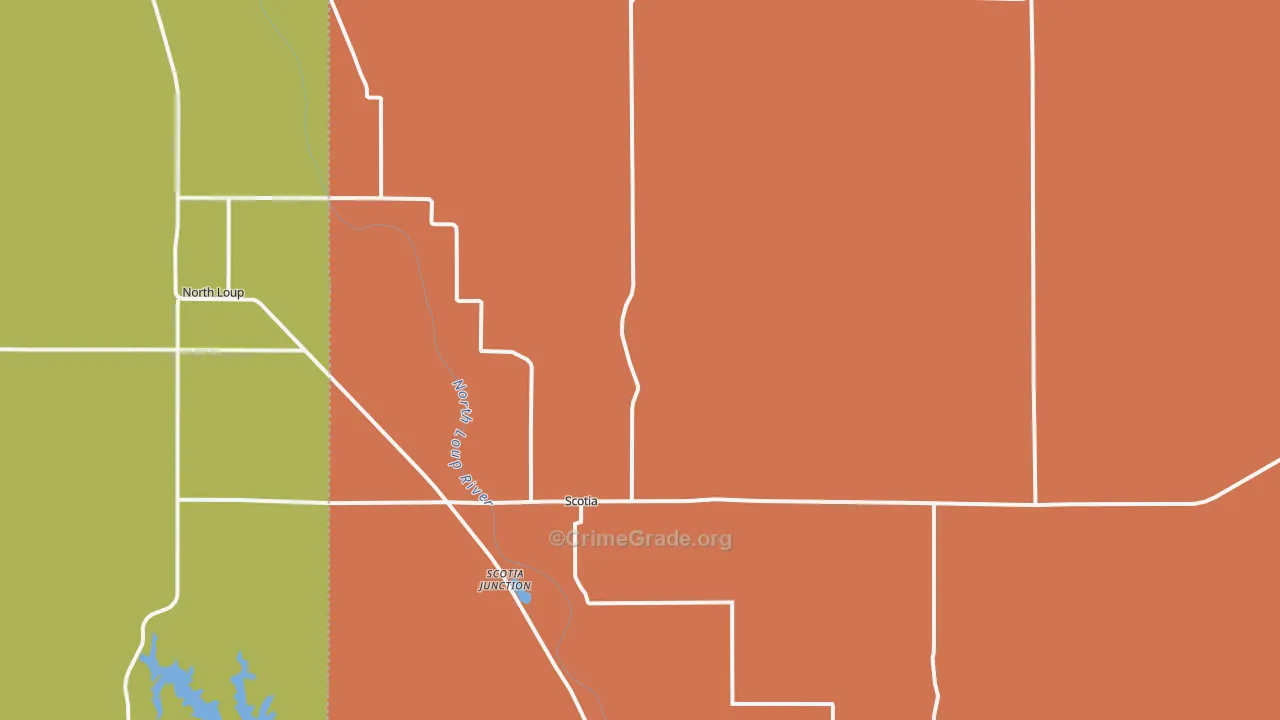 68875, NE Map of Theft Rates