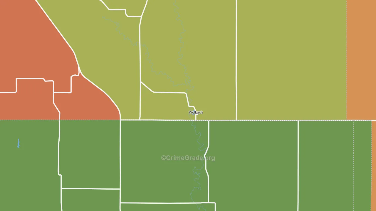 68882, NE Map of Theft Rates