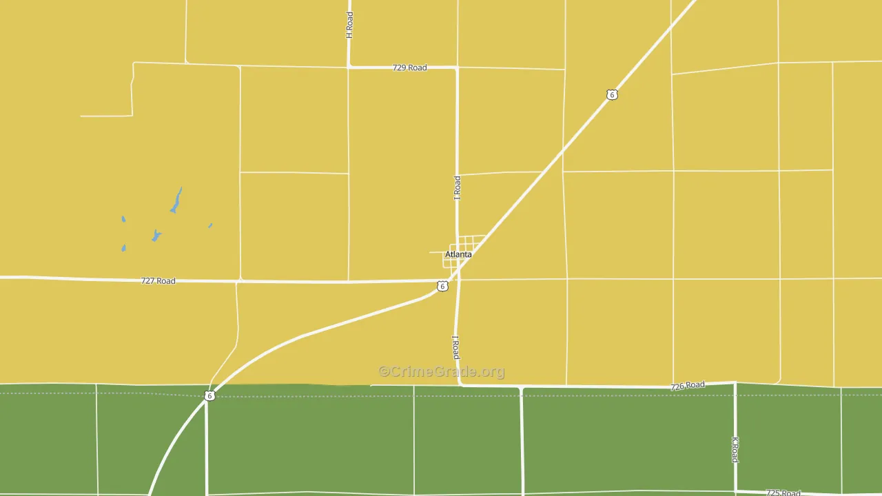 68923, NE Map of Theft Rates