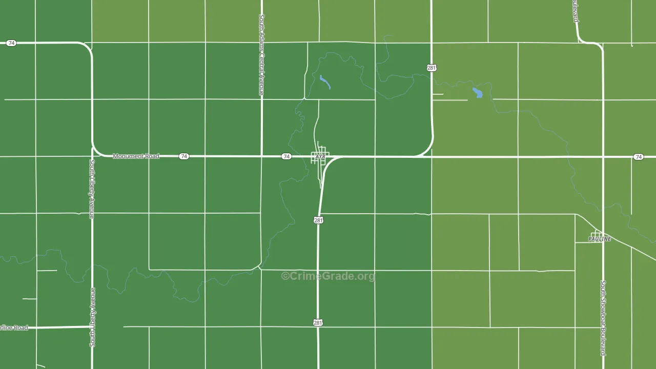 68925, NE Map of Theft Rates