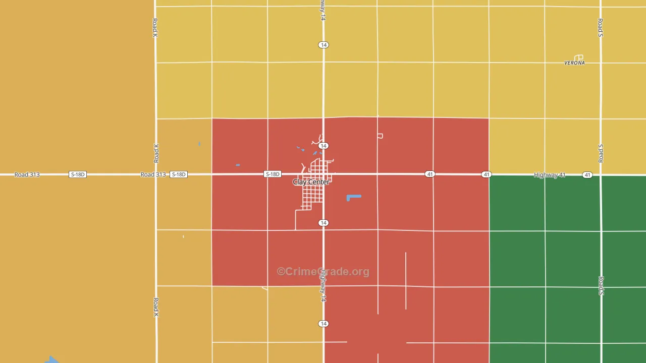 68933, NE Map of Theft Rates