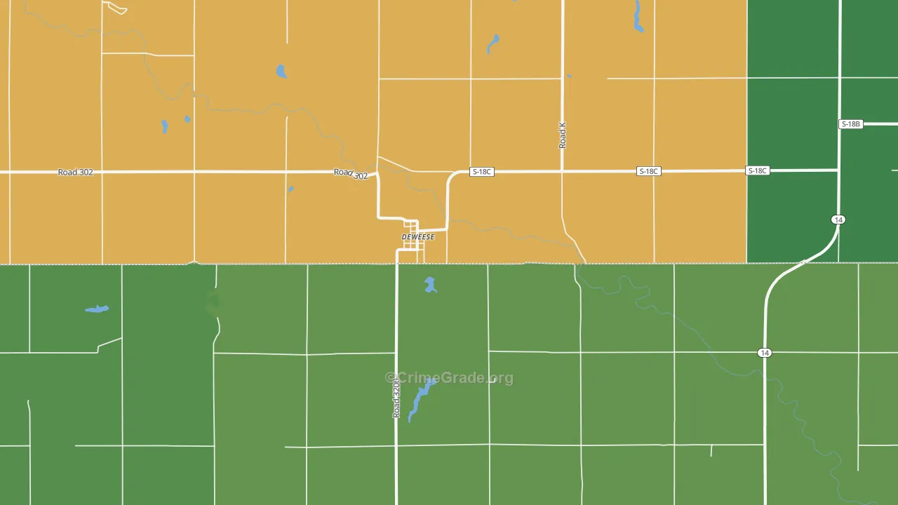 68934, NE Map of Theft Rates