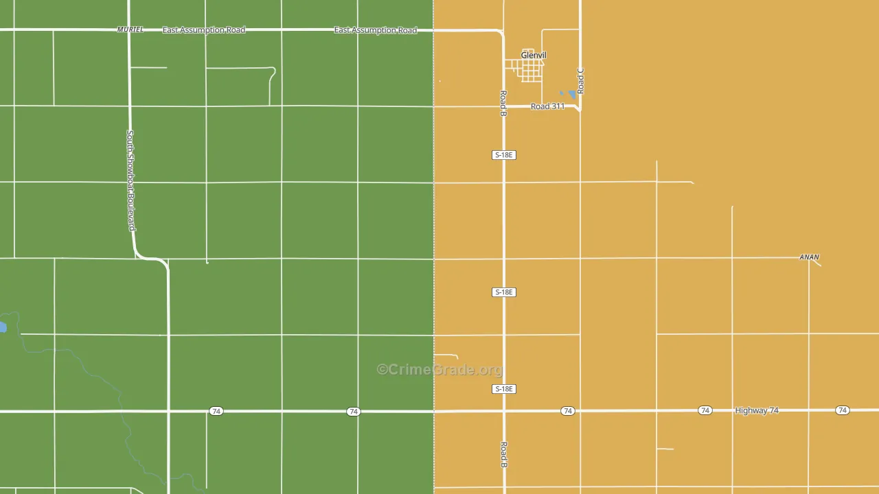 68941, NE Map of Theft Rates