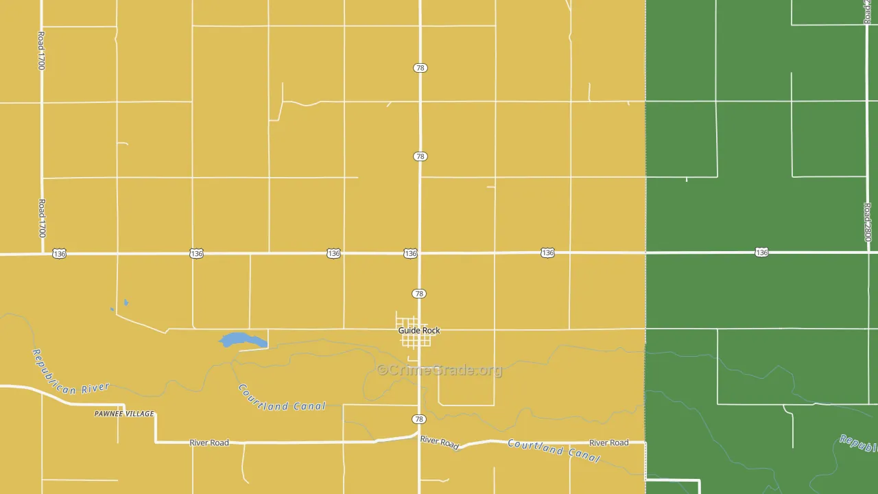 68942, NE Map of Theft Rates