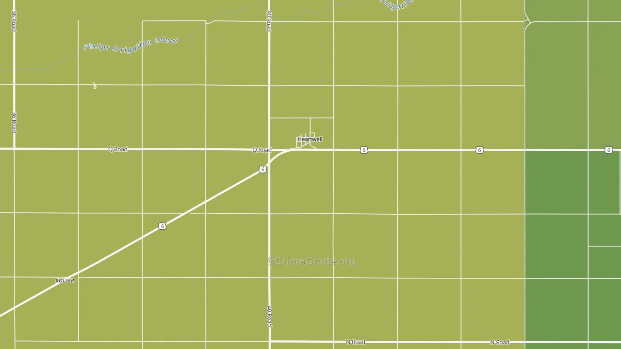 68945, NE Map of Theft Rates