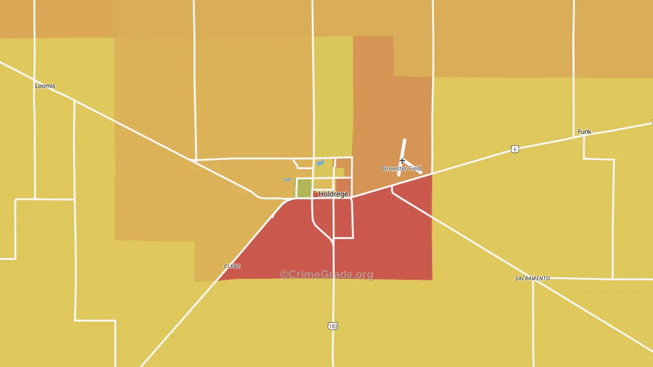 68949, NE Map of Theft Rates