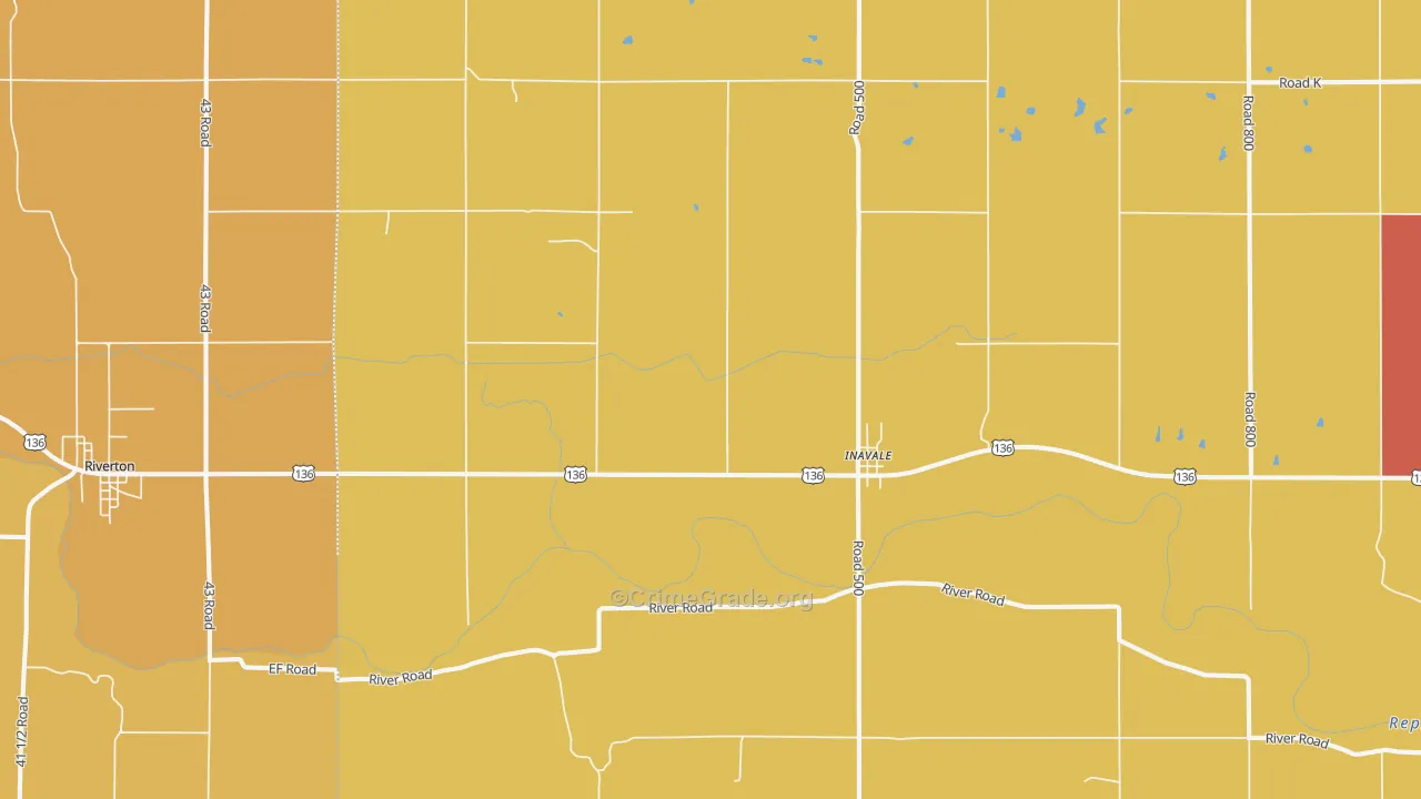 68952, NE Map of Theft Rates