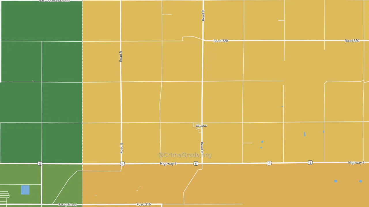68954, NE Map of Theft Rates