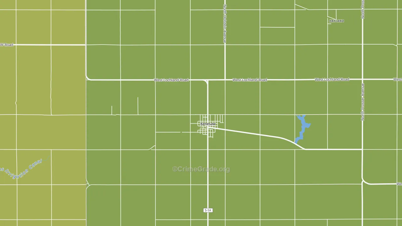 68956, NE Map of Theft Rates
