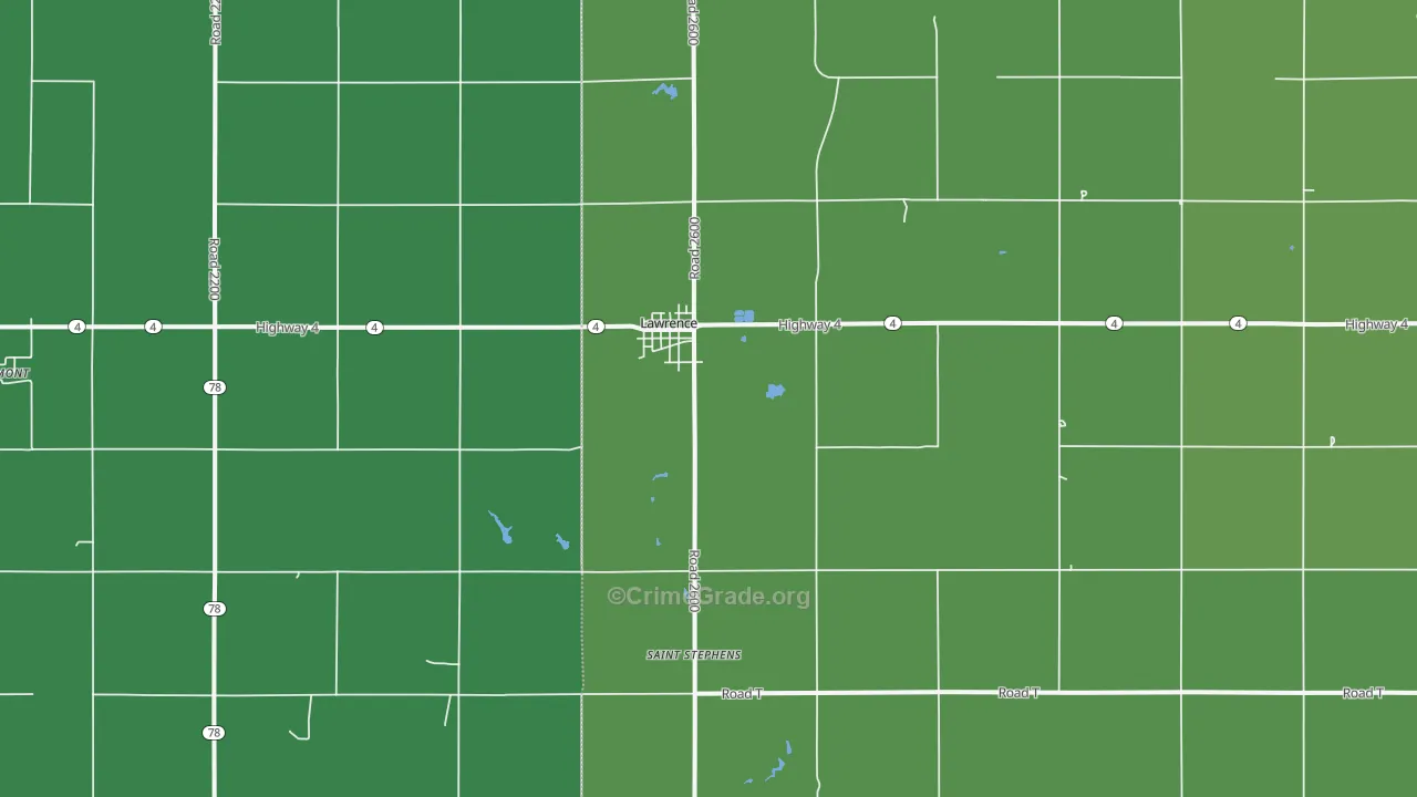 68957, NE Map of Theft Rates