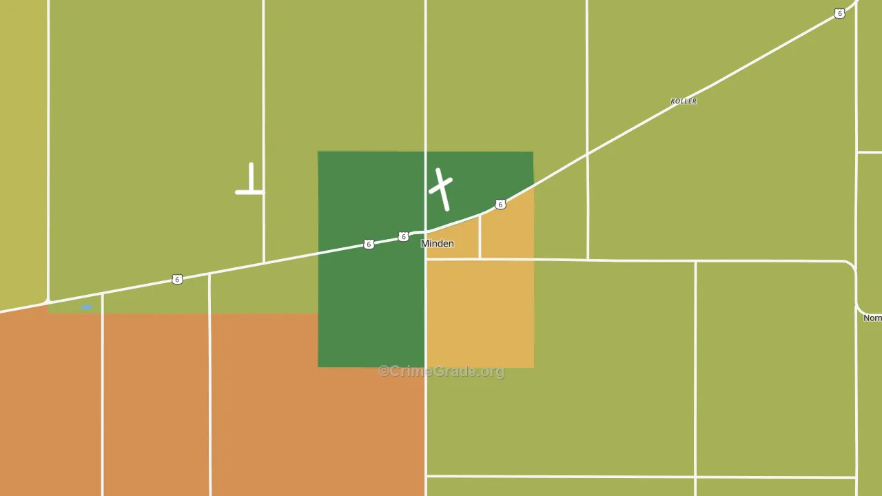 68959, NE Map of Theft Rates
