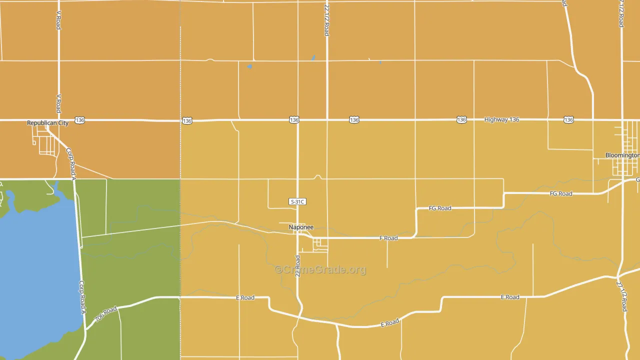68960, NE Map of Theft Rates