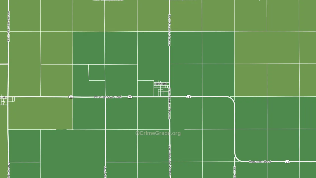 68973, NE Map of Theft Rates