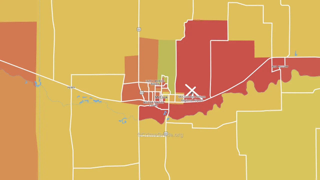 69001, NE Map of Theft Rates