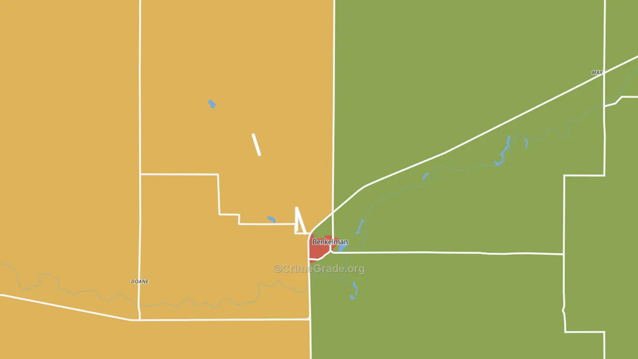 69021, NE Map of Theft Rates