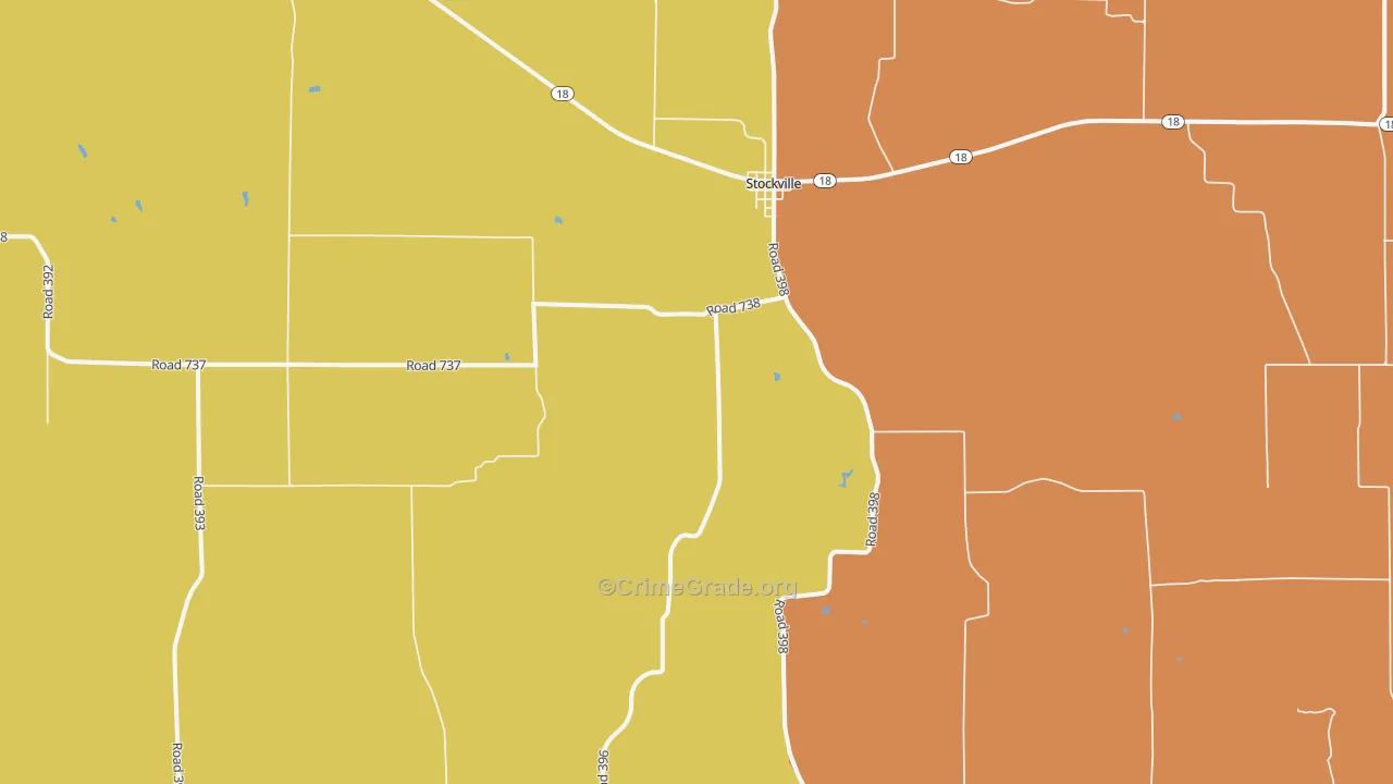 69042, NE Map of Theft Rates