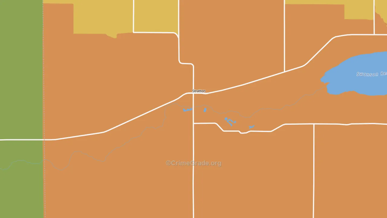 69043, NE Map of Theft Rates