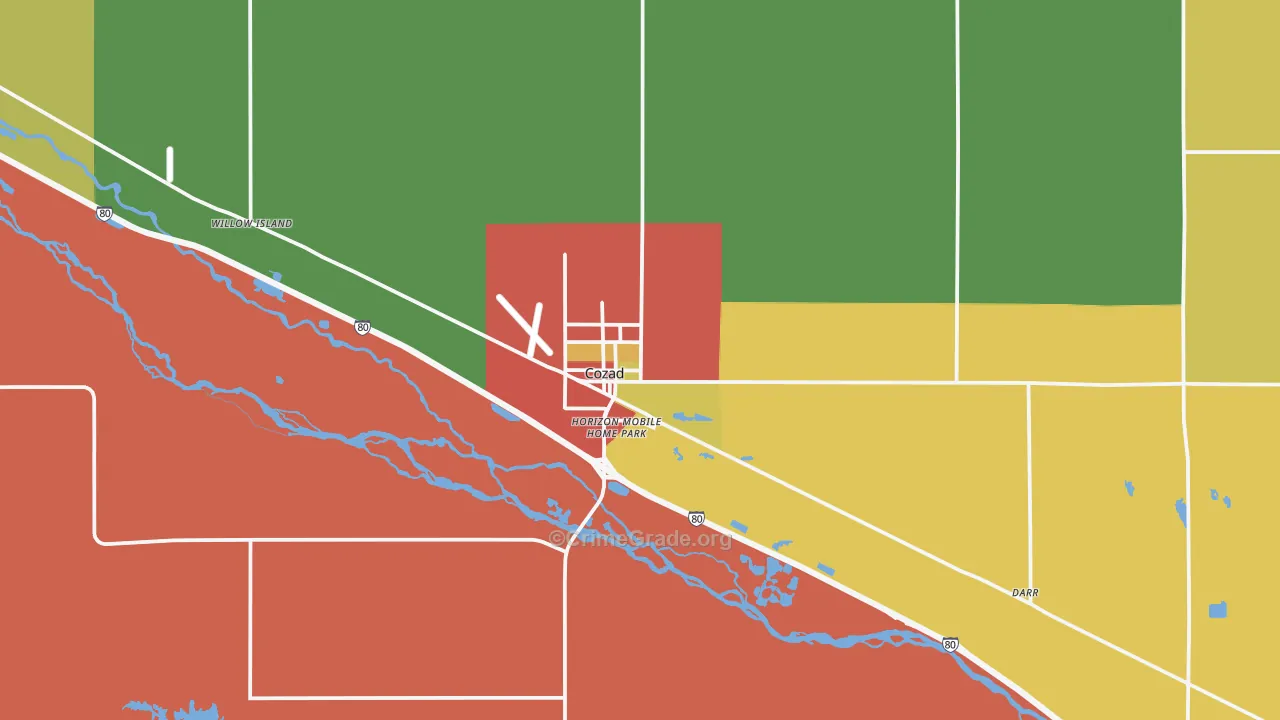 69130, NE Map of Theft Rates