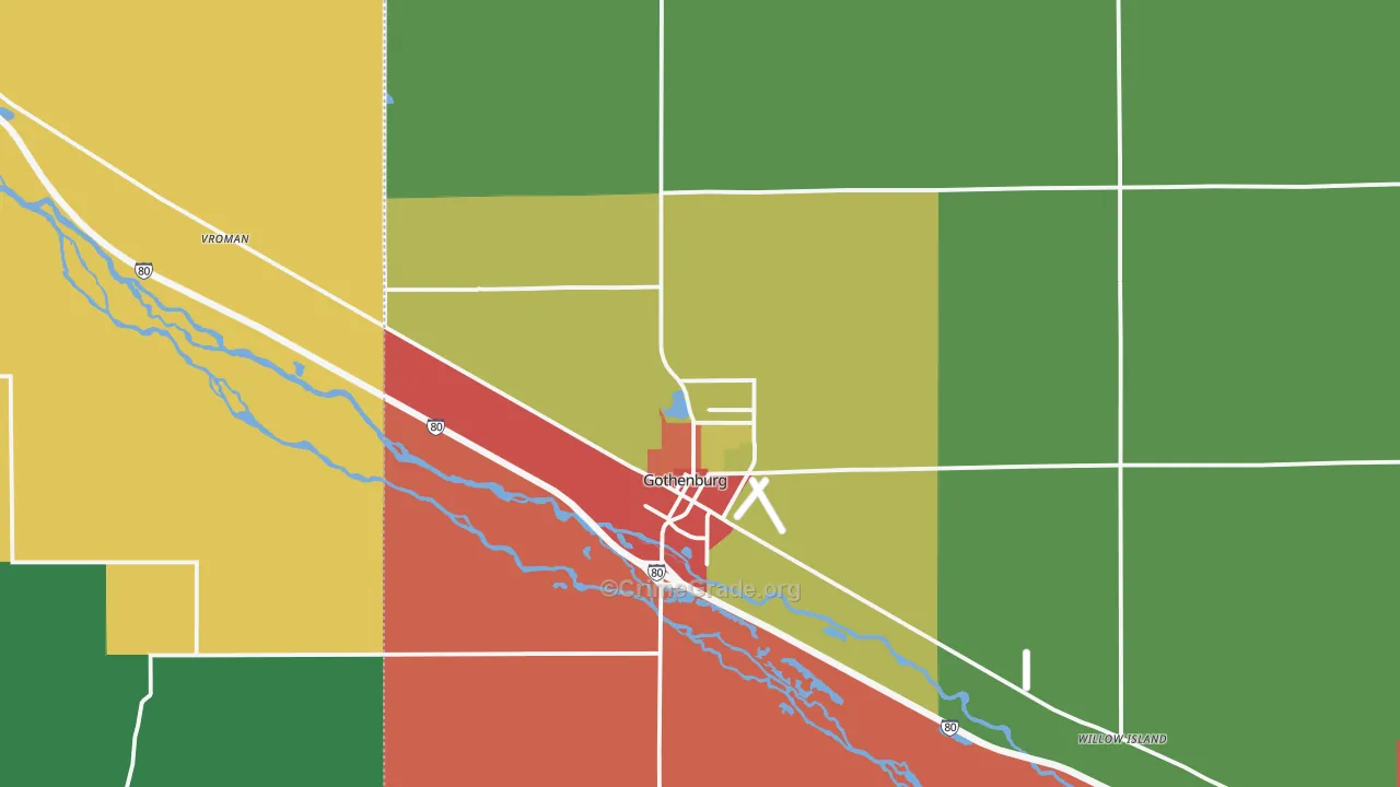 69138, NE Map of Theft Rates