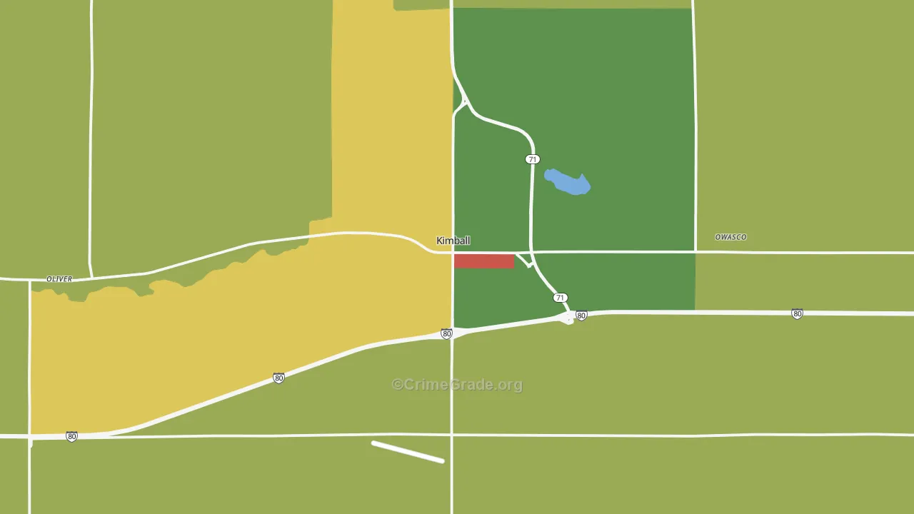 69145, NE Map of Theft Rates