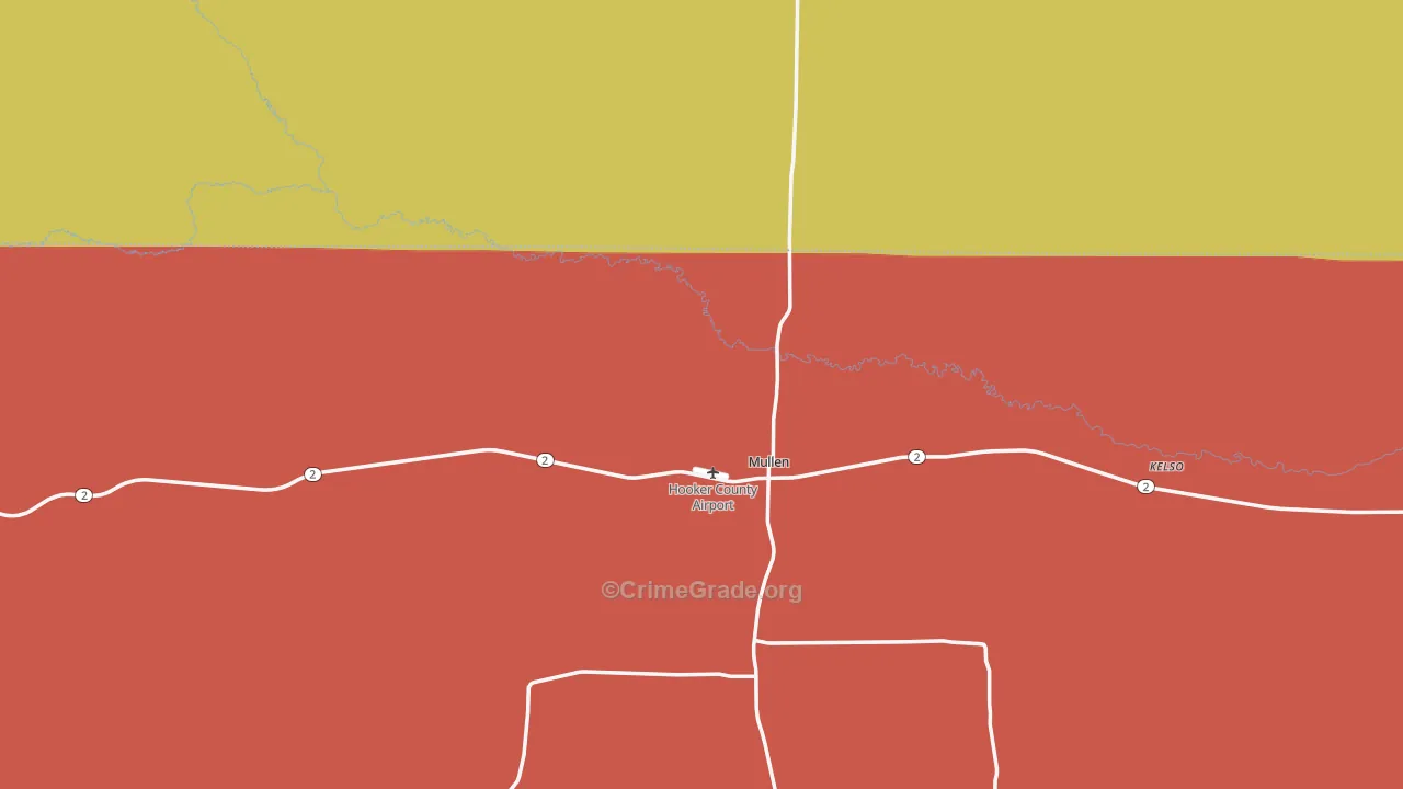 69152, NE Map of Theft Rates