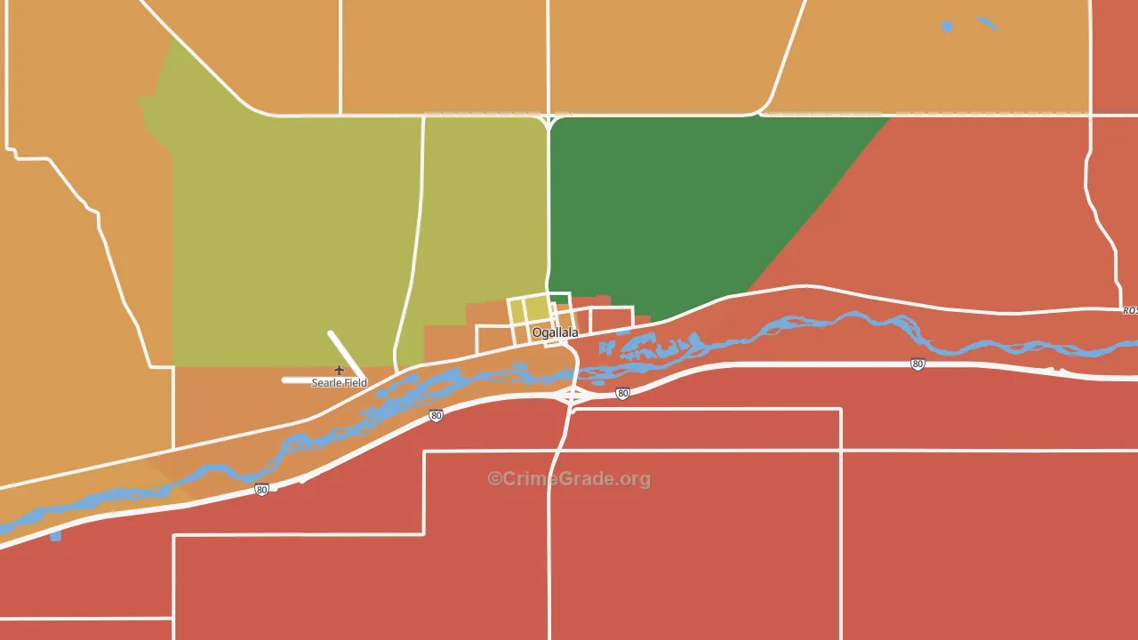 69153, NE Map of Theft Rates
