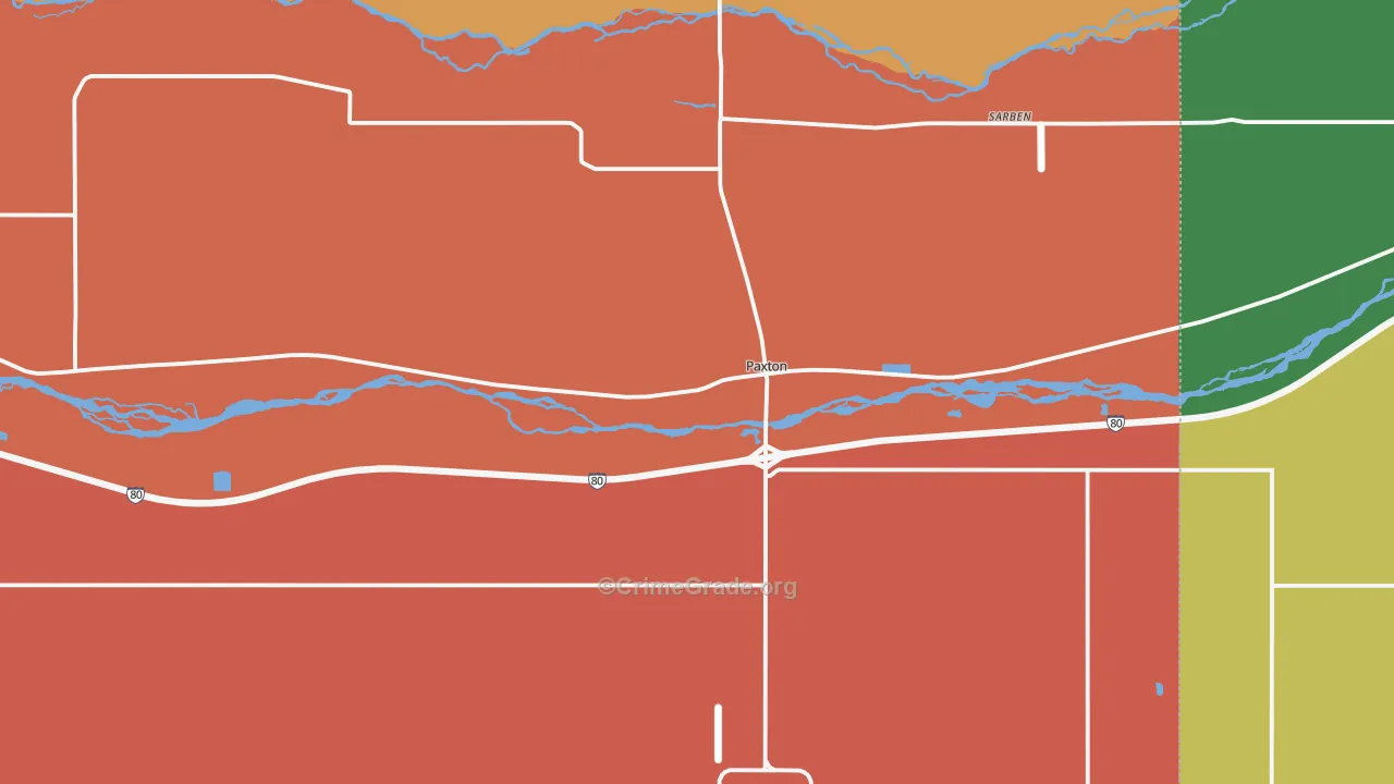 69155, NE Map of Theft Rates