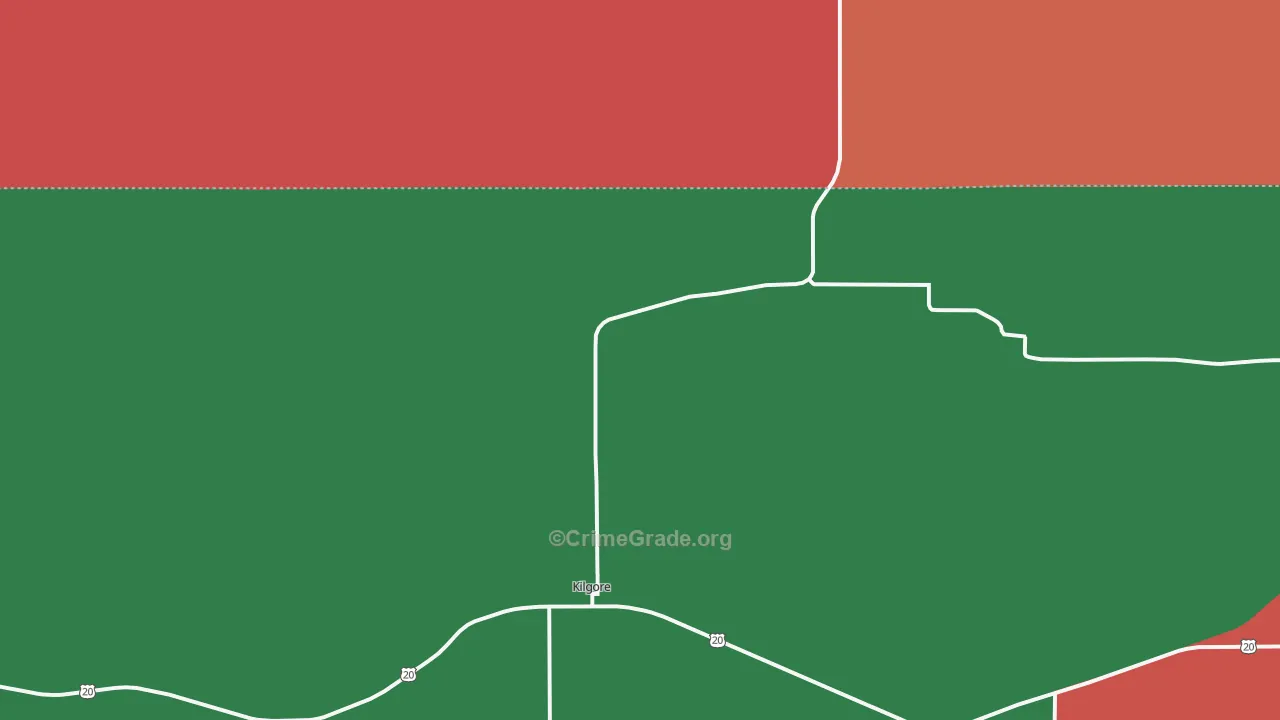 69216, NE Map of Theft Rates