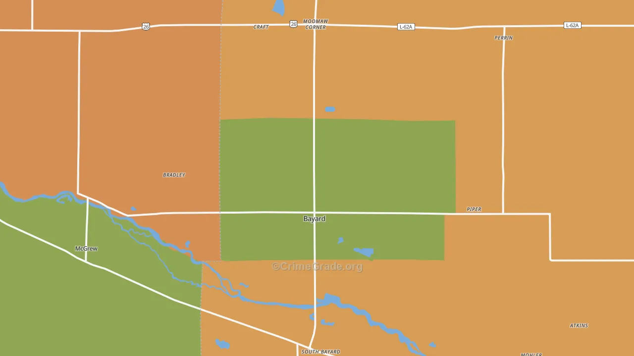 69334, NE Map of Theft Rates