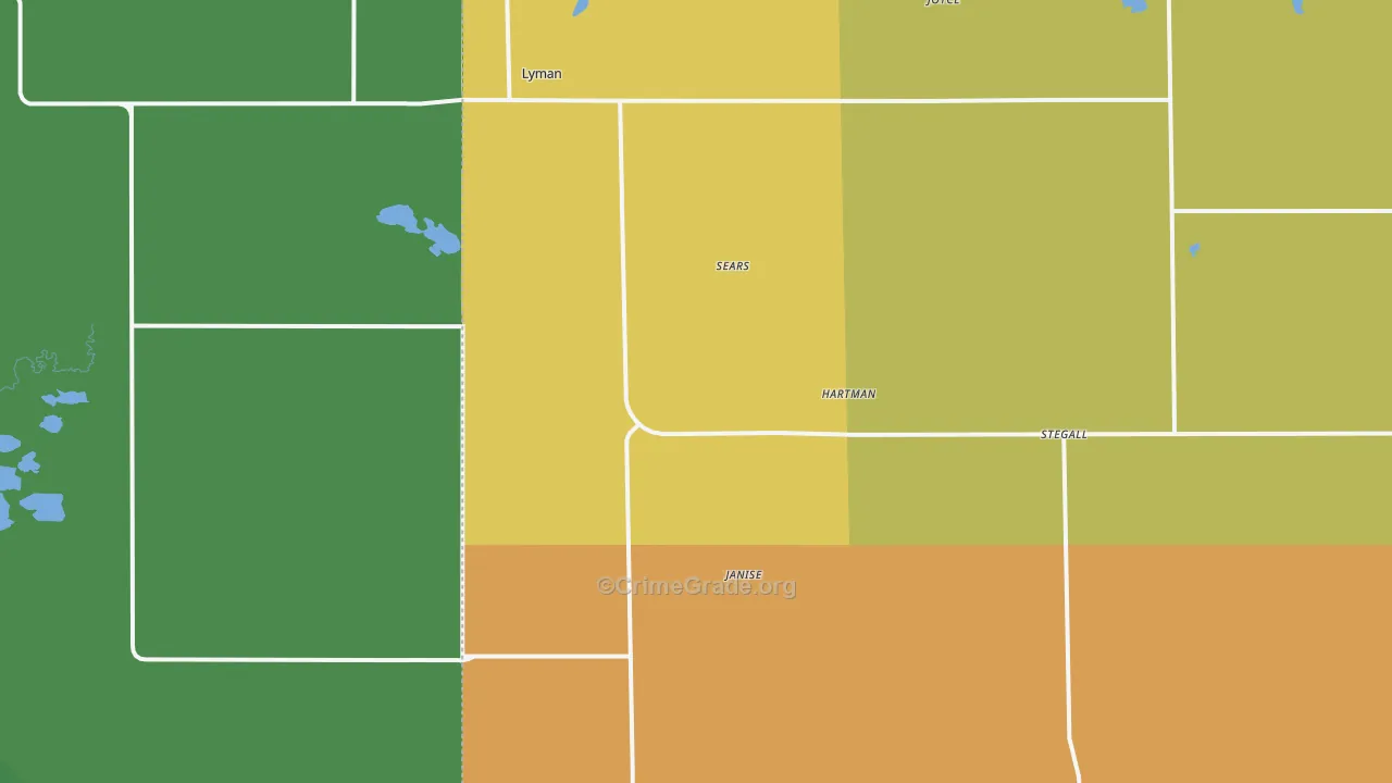 69352, NE Map of Theft Rates