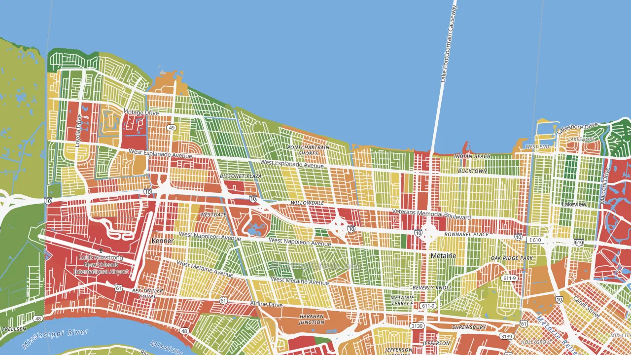 70006, LA Map of Theft Rates