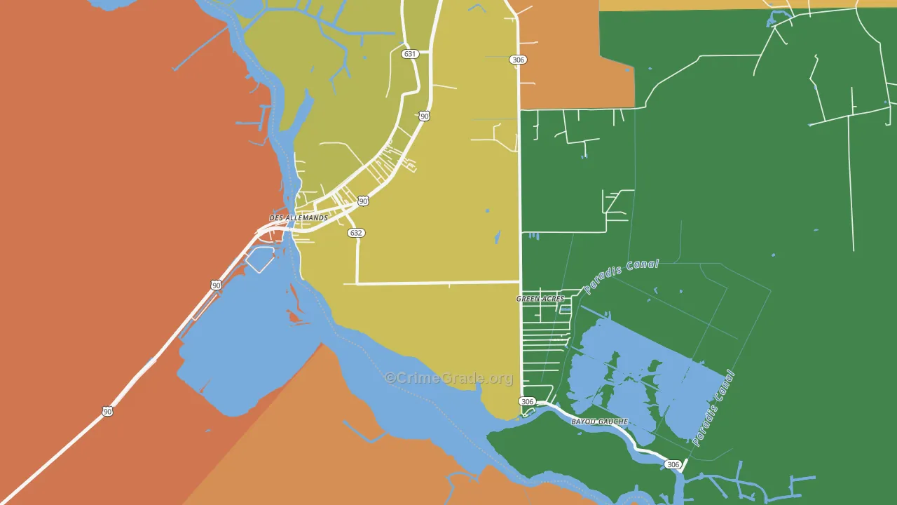 70030, LA Map of Theft Rates