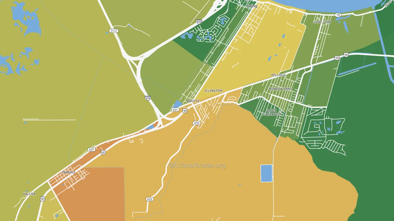 70039, LA Map of Theft Rates