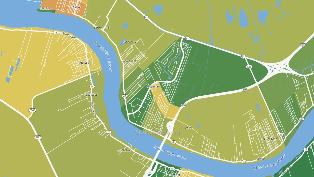 70047, LA Map of Theft Rates