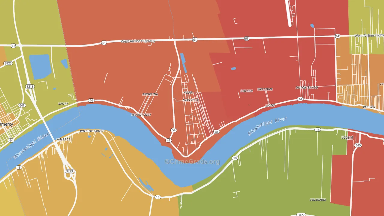 70051, LA Map of Theft Rates