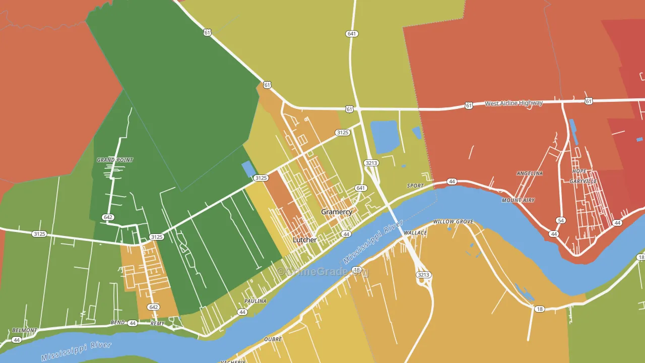 70052, LA Map of Theft Rates