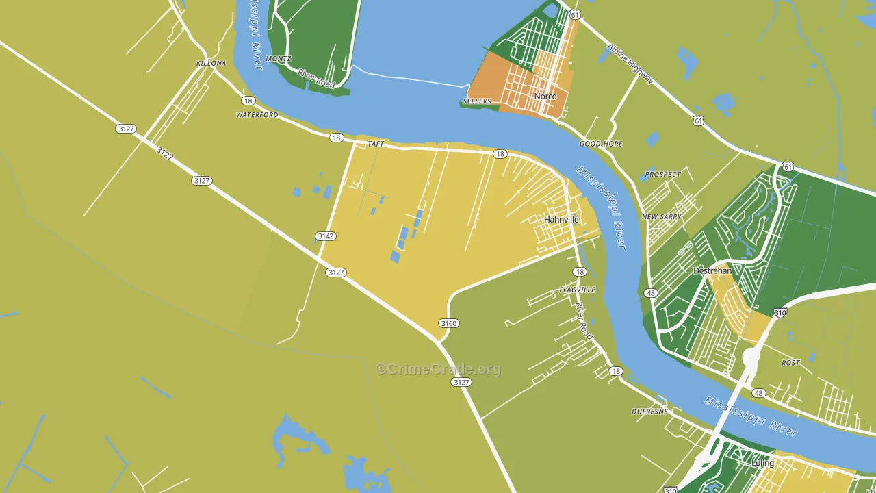 70057, LA Map of Theft Rates