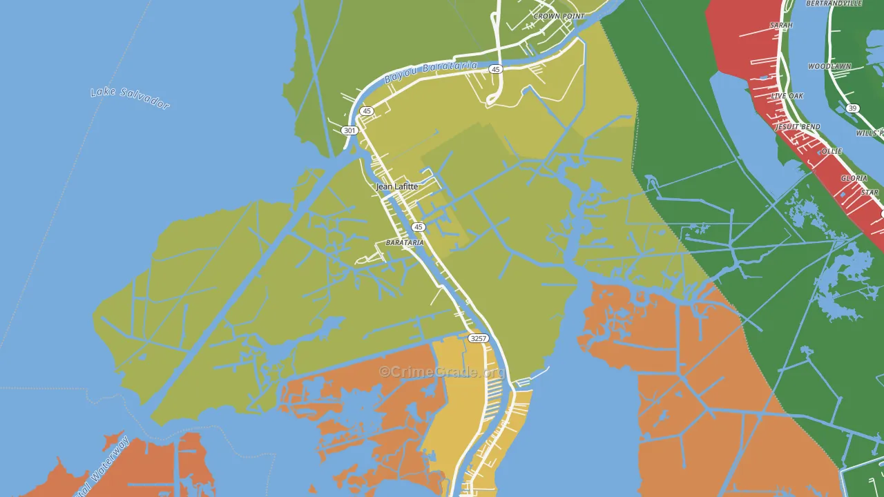 70067, LA Map of Theft Rates