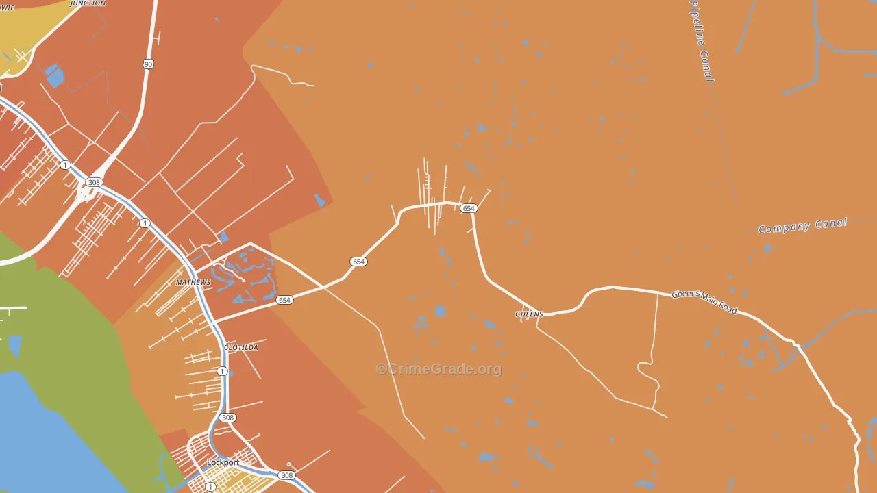 70355, LA Map of Theft Rates