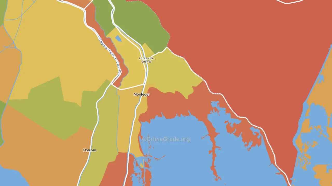 70377, LA Map of Theft Rates