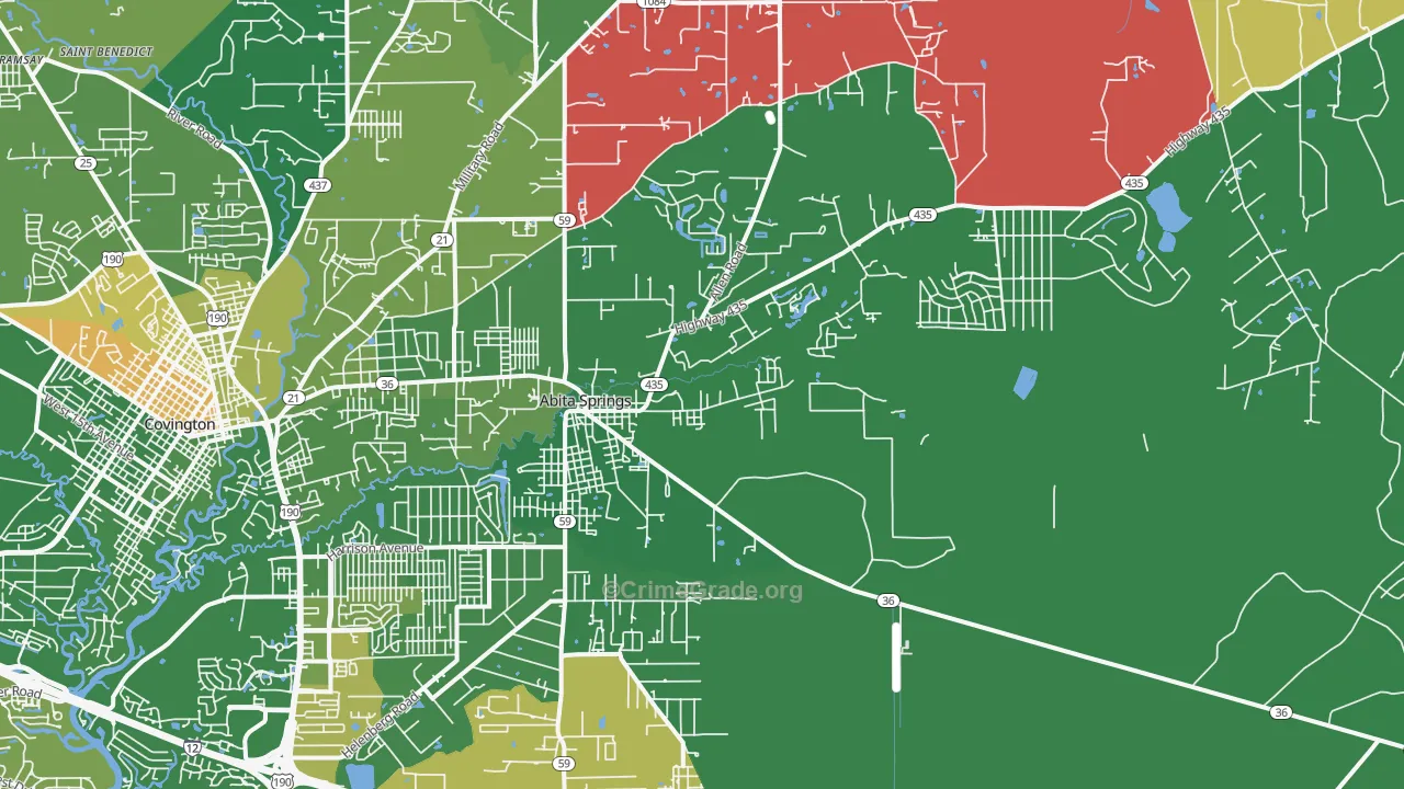 70420, LA Map of Theft Rates