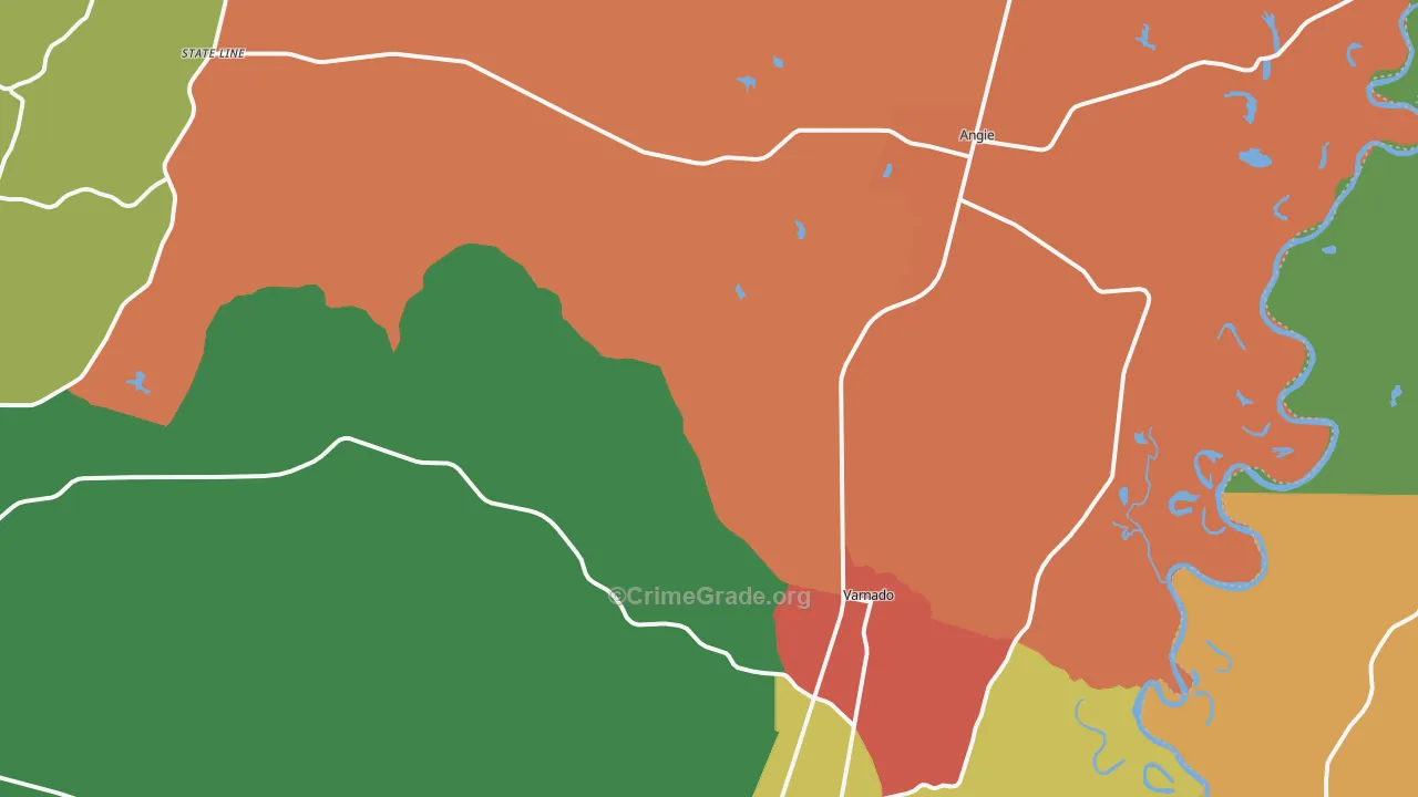 70426, LA Map of Theft Rates