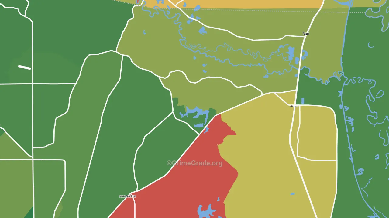 70431, LA Map of Theft Rates